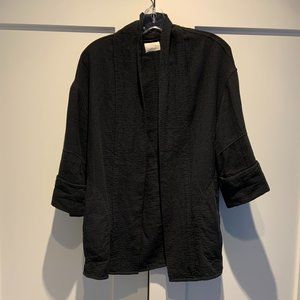 Wilfred cropped sleeve cardigan black